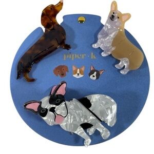 PIPER K Dog Hair Clip Set